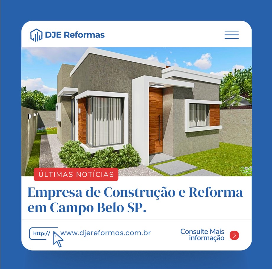 Empresa de Construção e Reforma em Campo Belo SP